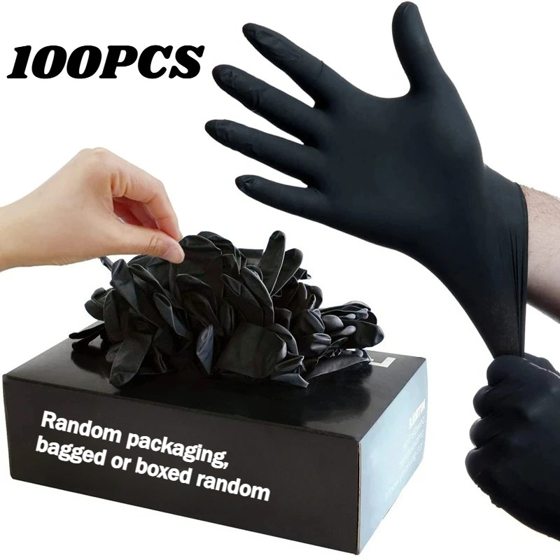 100PCS Black Nitrile Disposabl - Nitrile Mechanic Glove recension och pris