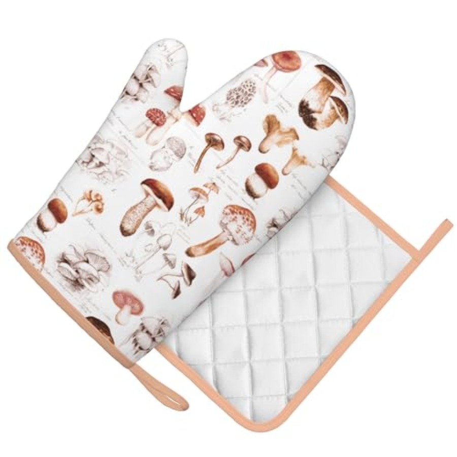 Silicone Oven Mitts Pan Mats S - Heat Resistant Glove recension och pris