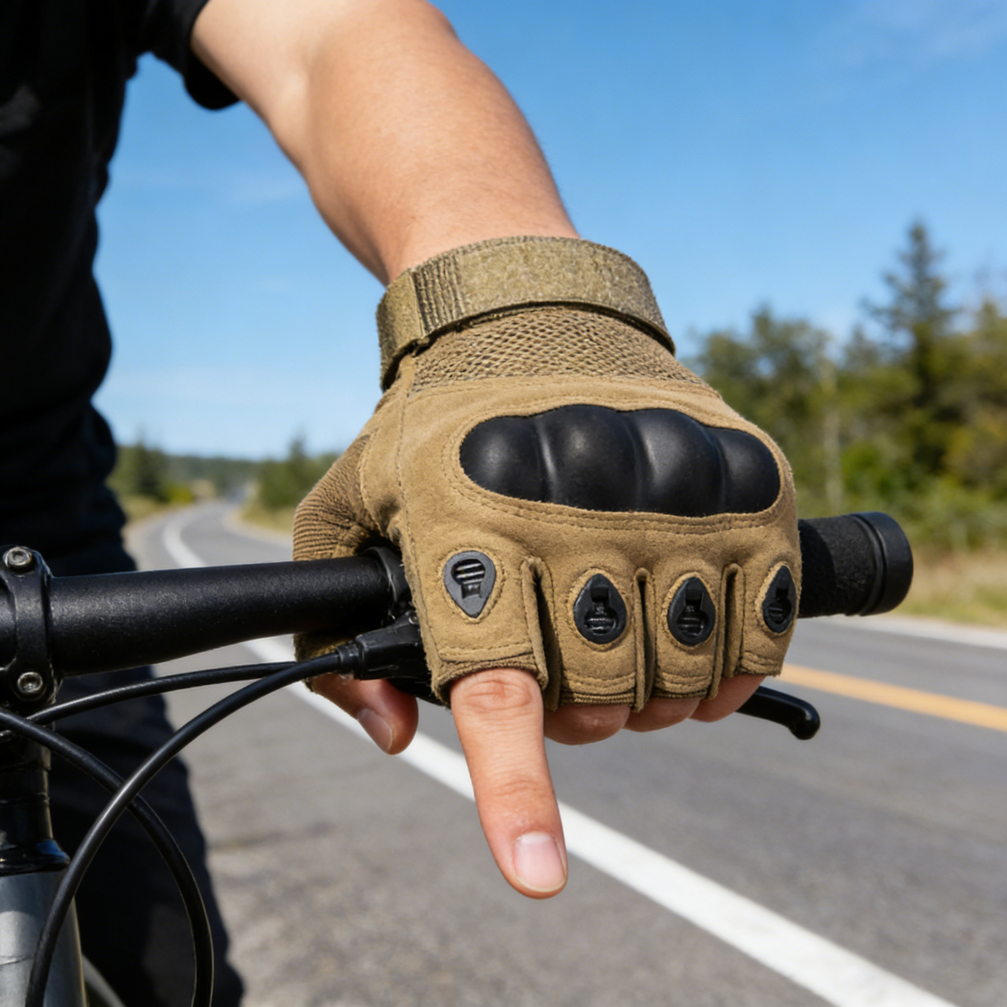 Tactical Hard Knuckle Half Fin - Motorcycle Glove Knuckle recension och pris
